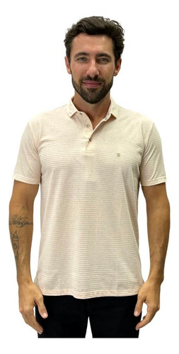 Camisa Polo Baumgarten Manga Curta Com Botão