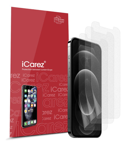 Icarez Protector De Pantalla Mate Para iPhone 12/iPhone 12 P