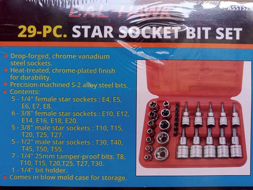 Dados Torx E Torx Set C/29pc 1/2 Y 3/8