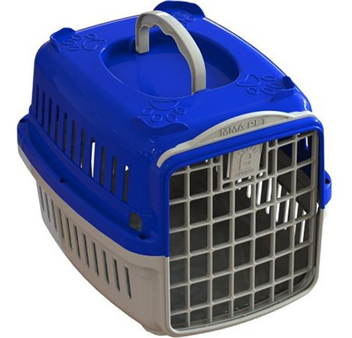 Caja de transporte azul Forte N0 para perros y gatos