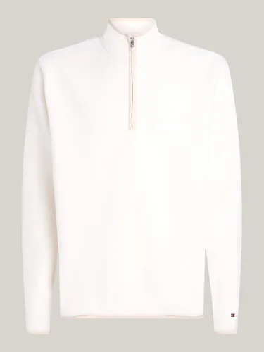 Polerón Cuello Y Con Media Cremallera Blanco Tommy Hilfiger