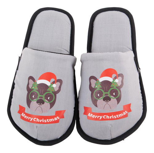 Pantuflas Navideñas Algodón Suave Hombre Mujer Twins