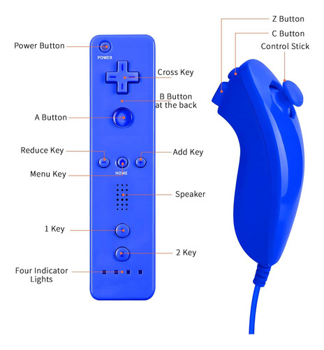 Mando A Distancia Qumox Y Joystick Nunchuck Compatible Con U