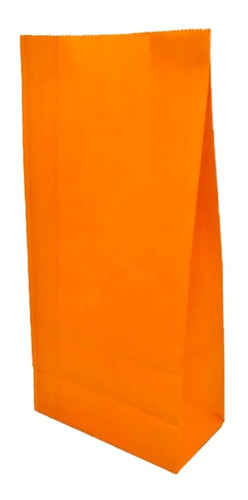 Bolsas Golosineras Cotillon Souvenir 24,5x12x5cm. X 10u. Color Naranja