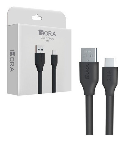 Lote 10pz Cable Tipo C Marca 1hora Carga Y Datos 2.1a 