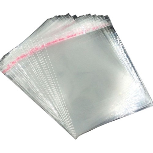 Saco Adesivado Plástico  Transp 18x25 + 3 Aba 500 Unidades