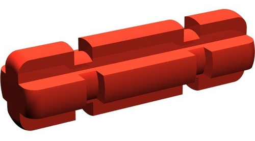 4142865 32062 Lego Red Axle 2 With Groove 92pzas