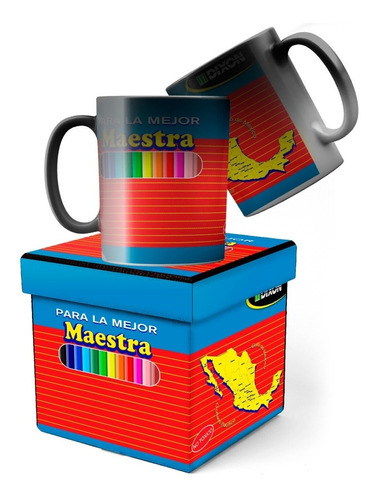 Taza Magica Mapita Regalos Personalizados Dia Del Maestro