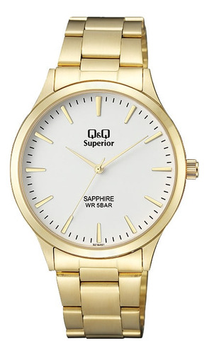 Reloj Para Hombre Q&q Superior S278j001y Dorado