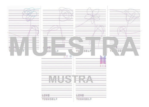 Hojas Para Carpeta Love Yourself: Her | Bts | Kpop 25 Pzas