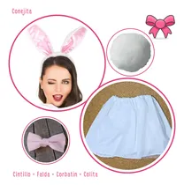 Comprar Set Conejita Falda + Orejas + Corbatin + Colita Disfraz Sex