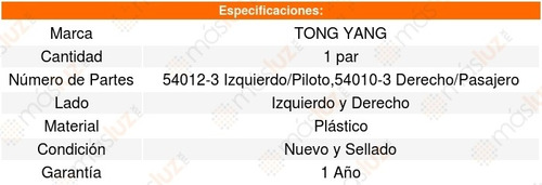 Set 2 Tolvas/loderas Salpicaderas Toyota Sienna 06_10