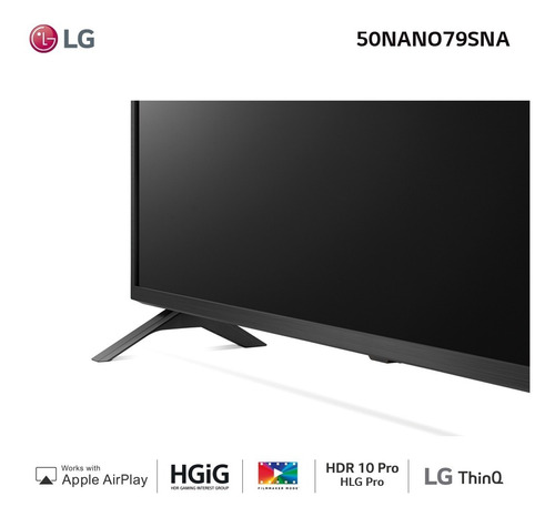 Imagen 5 de 5 de Smart Tv LG Ai Thinq 50nano79sna Led 4k 50
