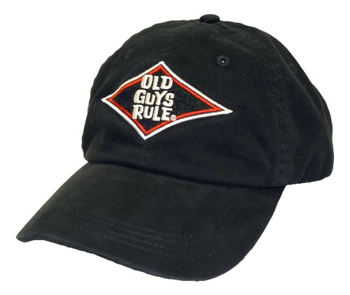 Sombrero Con Logo De Diamante Para Hombre Old Guys Rule, Neg