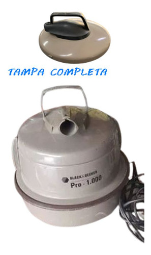 Tampa C/ Capacete Aspirador Antigo Ge / Black Decker (Usado)