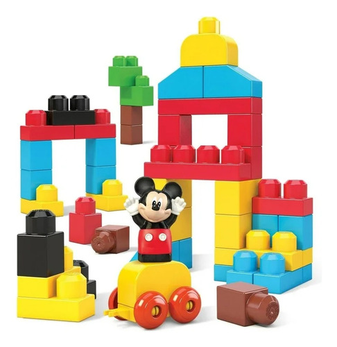 Juguetes De Construcción Megablocks Mickey 60 Piezas 60 Mickey