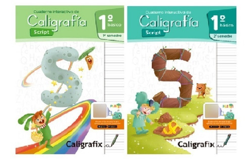 Pack Caligrafix Caligrafia Script 1° Básico 1 Y 2 Semestre