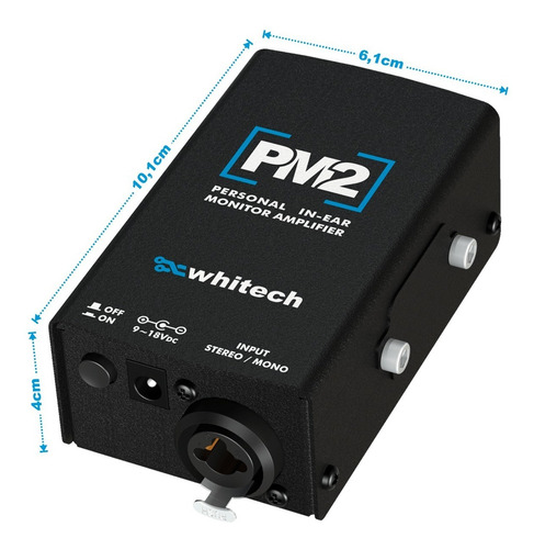 Amplificador De Fone Pm2 ( Xlr + P10 ) - Whitech