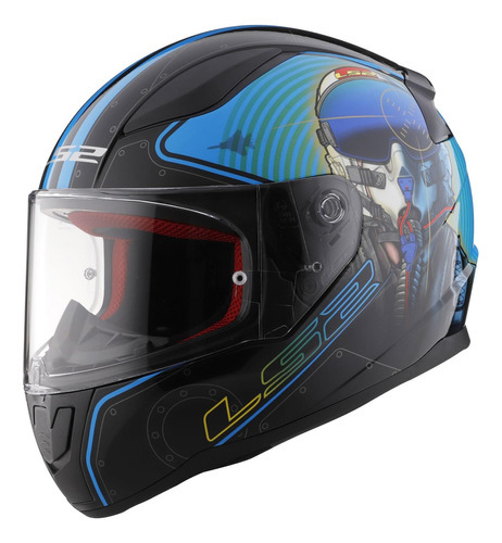 Casco Ls2 Moto Ff353 Rapid Mach 2 Certificado Europeo