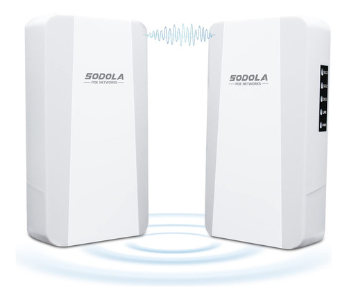 Sodola Puente Wifi De 300 Mbps, 2.4g Cpe Punto A Punto 1 Km