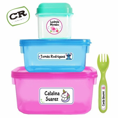 Etiquetas Personalizada Ropa Utiles Escolares Nombre Combo H