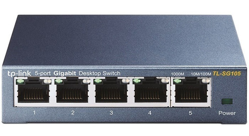 Switch 5 Puertos Tp-link Tl-sg105 Gigabit 10/100/1000 Mbps