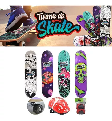 Skate Iniciante Completo Infantil Skat Montado Street Anime - Bfx  Importadora - Skate Street - Magazine Luiza