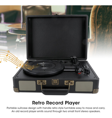 Reproductor De Discos, 100-240 V, Vinilo, 33/45/78 Rpm, Male