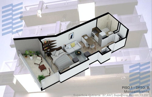 Imagen 3 de 30 de Departamento - Villa Devoto- Av San Martin 6369- Posesion Mayo 2022 1 Piso 1 Amb