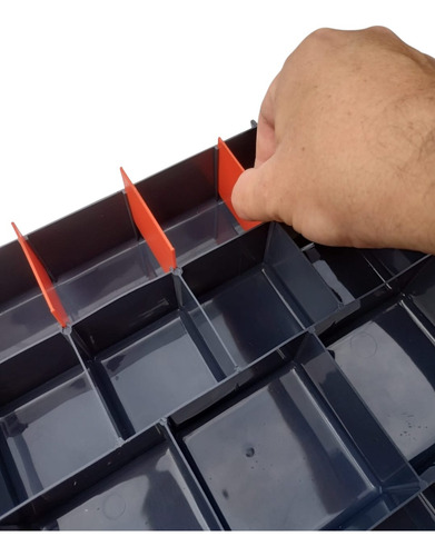 Gavetero Maletin Caja Plastica Color 23 Divisiones Movibles