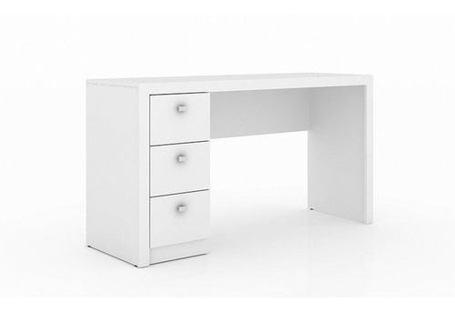 Conjunto Mesa Com Balcão Home Office Branco - Tecno Mobili