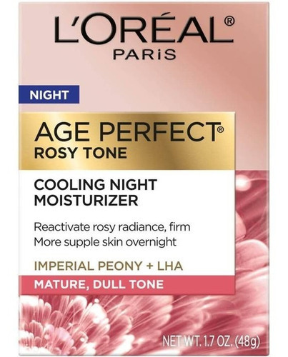 L'orealparis Age Perfect Rosy Tone Crema Hidratante De Noche Tipo de piel Todo tipo de piel