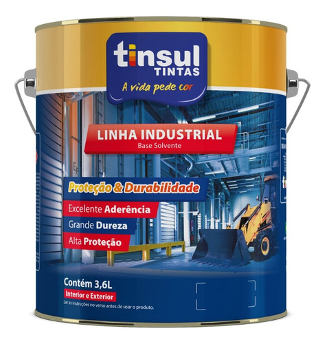 Esmalte Antióxido P/metales Apto Uso Industrial Tinsul 3,6 L