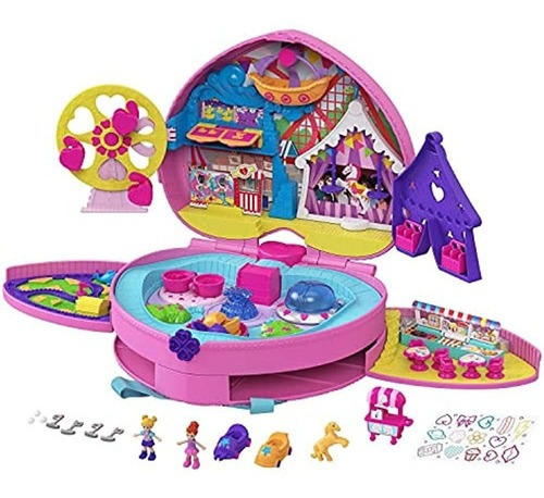 Mochila De Parque Temático Polly Pocket Compacta Con 2 Muñec