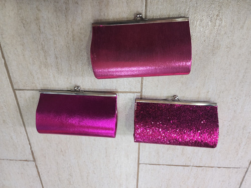 Clutch/sobre De Fiesta Fucsia. 