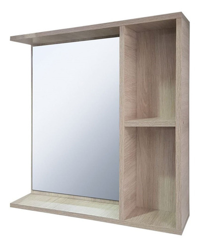 Imagen 4 de 7 de Mueble De Baño Bacha Botiquin Espejo 60 Cm 2 Puertas Y Cajon