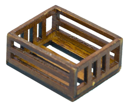 4 Paquete De 2-6 Cajas De Madera Para Casa De 3,7x3,1x1,6 Cm