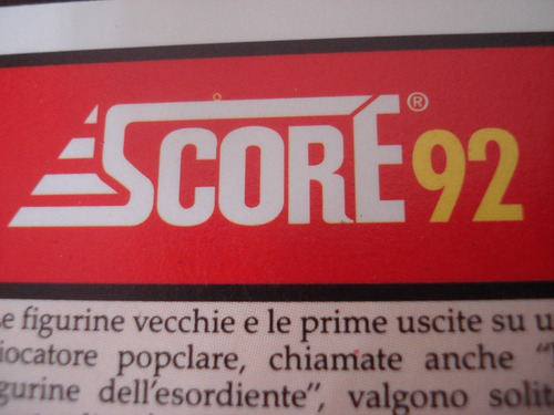Score 92 Coleção Completa 440 Cards Campeonato Italiano (Usado)