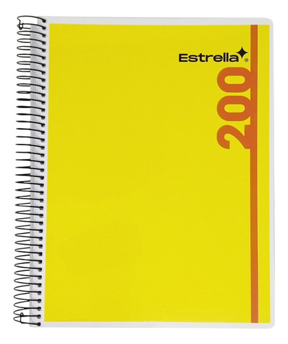 Cuaderno Profesional Estrella Star Max Cuadro 7mm 200 Hojas 