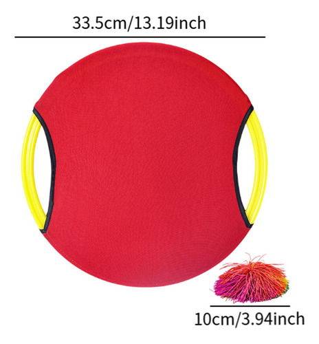 Trampoline Paddle Ball Set Kids Play Parent Paddle Rojo