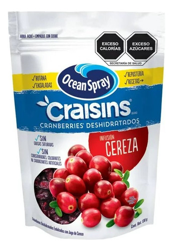 Ocean Spray Cranberries Deshidratados Infusión Cereza 130 Gr