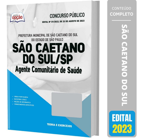 Apostila São Caetano Do Sul Sp 2023 Agente Comunitário Saúde