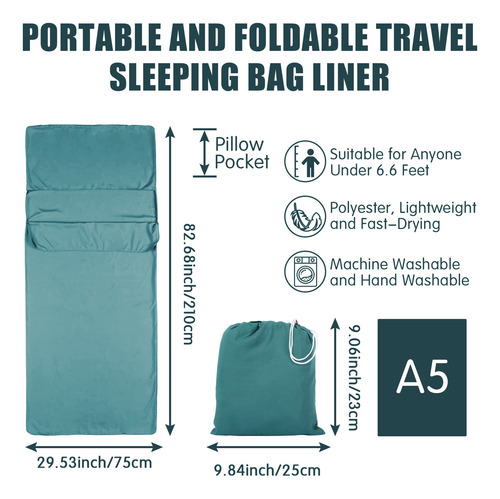 Ledander - Saco De Dormir Para Viaje, Camping, Sábana Portát