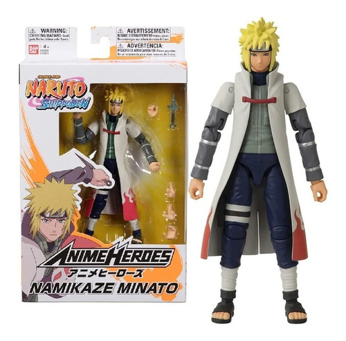 Figura Naruto Shippuden Minato Namikaze Anime Heroes 