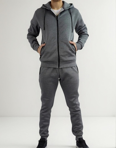 Conjunto Deportivo Hombre Invierno Buzo Jogger Y Polerón
