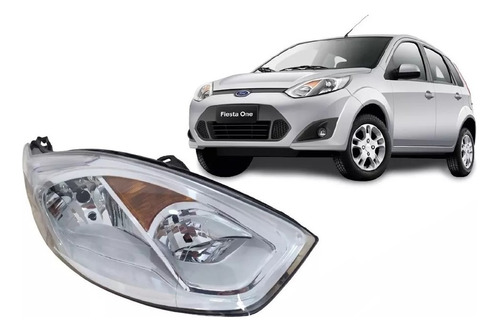 Optica P/ Ford Fiesta One Edge 2010 2011 2012 2013 Cromada