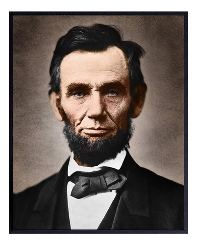 Póster Abe Lincoln ' Decoración Patriótica De Pared De Abrah