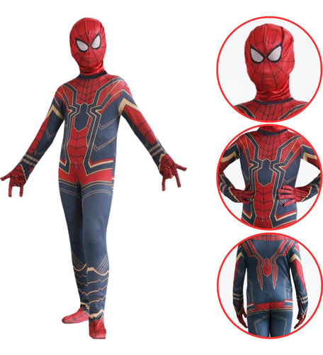 Fantasia Homem-aranha De Ferro Infantil Meninos Vingadores 