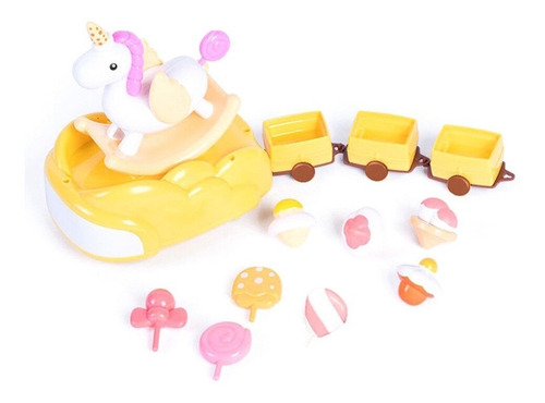 Unicornio Tren Candy Bar De Dulces Y Helados Juguete Encadia
