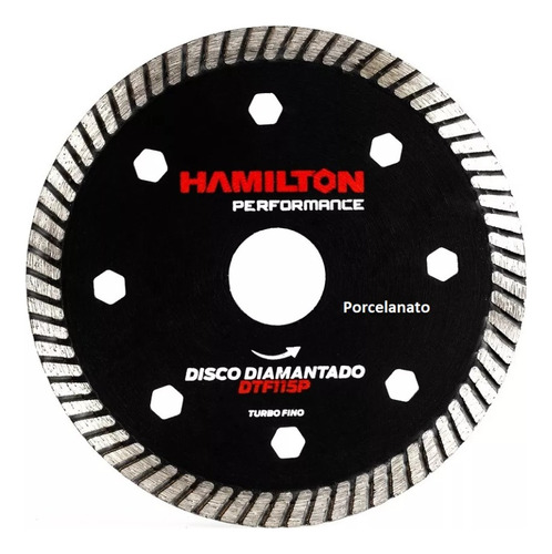 Disco Turbo Fino Diamante Performance 115mm Hamilton Dtf115p